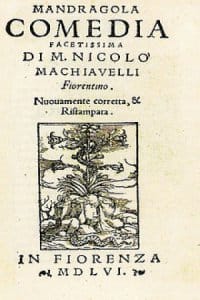 La mandrágora de Nicolás Maquiavelo